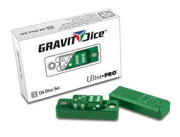 Ultra PRO: Gravity Dice - D6 (2-Dice Set / Emerald Green)