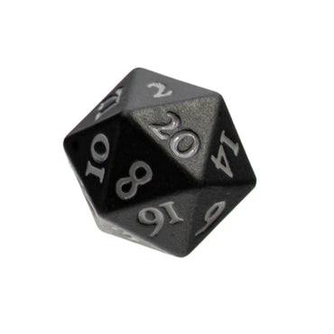 Ultra PRO: Heavy Metal Dice - Vivid D20 (Black)