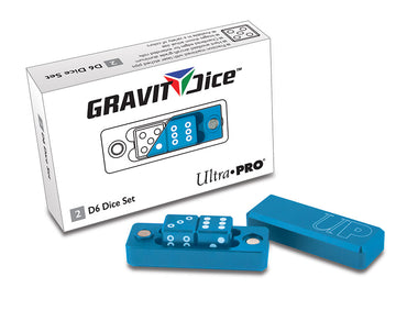 Ultra PRO: Gravity Dice - D6 (2-Dice Set / Cobalt Blue)