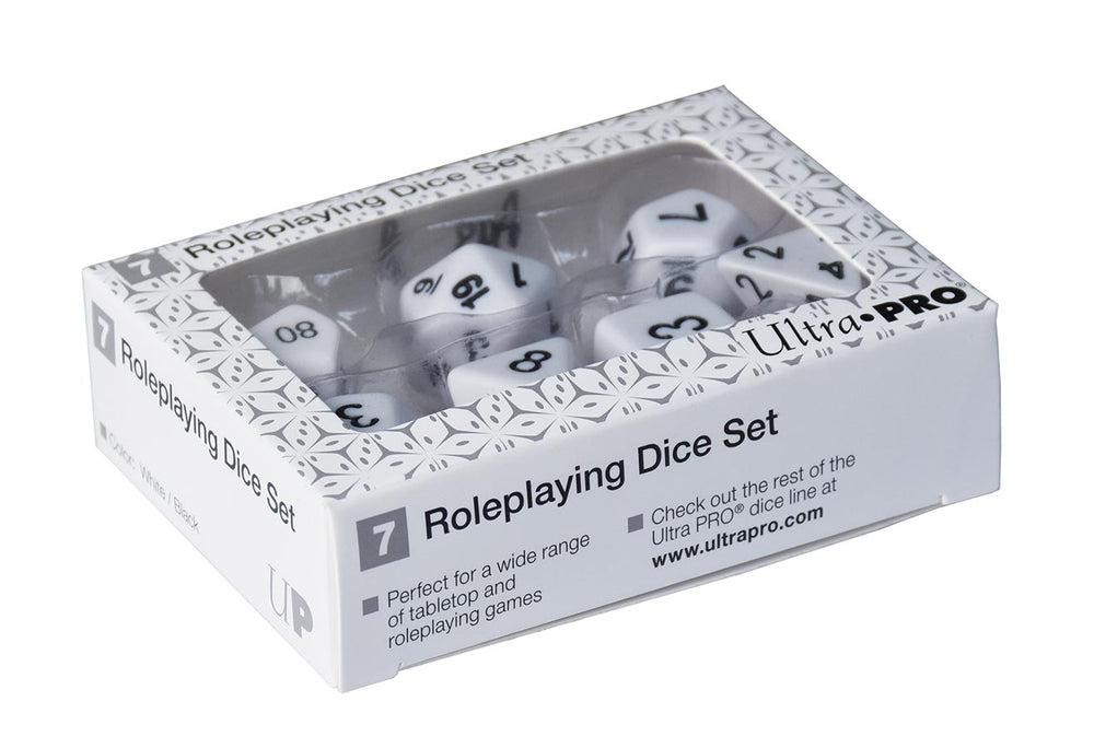 Ultra PRO: 7-Dice Set - Roleplaying (White)