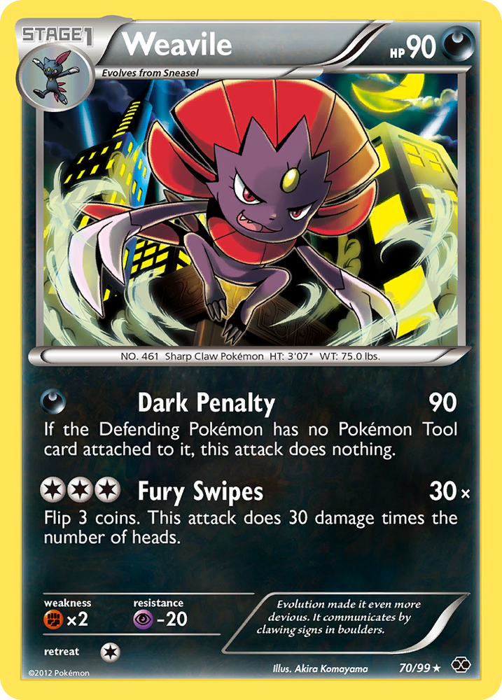 Weavile (70/99) [Black & White: Next Destinies]