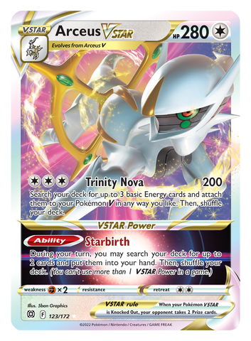 Arceus VSTAR (123/172) (Jumbo Card) [Sword & Shield: Brilliant Stars]