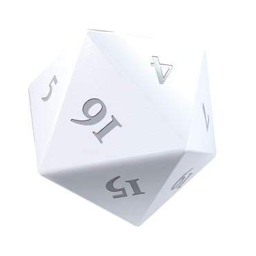 Ultra PRO: Heavy Metal Dice - Vivid D20 (White)