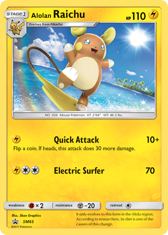 Alolan Raichu (SM65) [Sun & Moon: Black Star Promos]