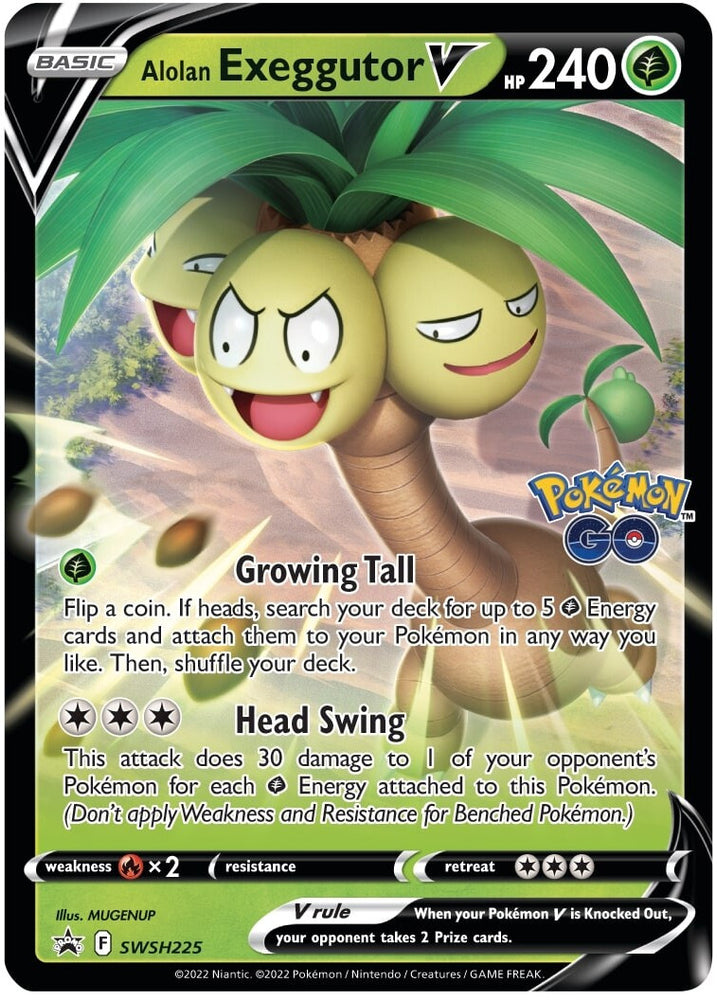 Alolan Exeggutor V (SWSH225) (Jumbo Card) [Sword & Shield: Black Star Promos]