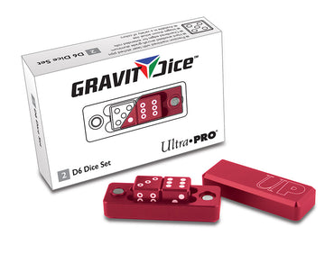 Ultra PRO: Gravity Dice - D6 (2-Dice Set / Crimson Red)